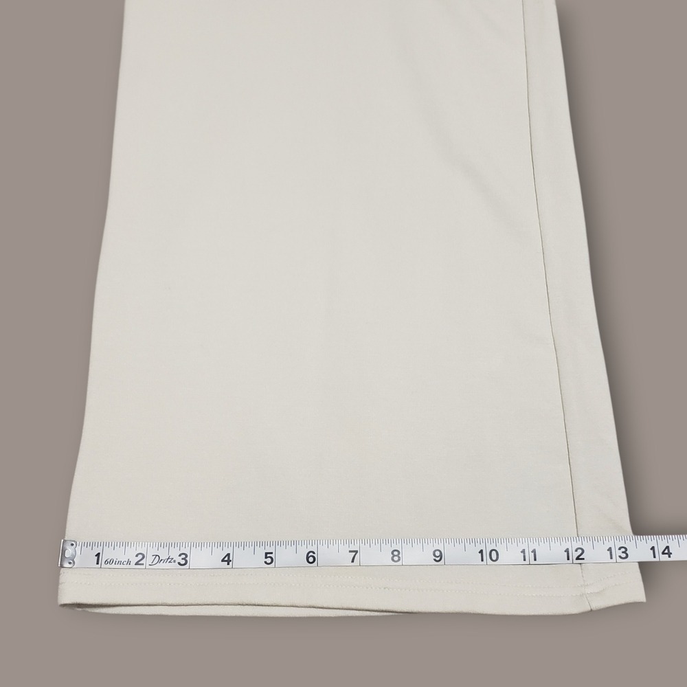 NWT Quince SuperSoft Fleece Wide Leg Pant Off-White Womens Large Pockets - Picture 11 of 11